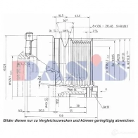 Шкив компрессора кондиционера AKS DASIS SQ MAFJ 851239n 1423287781 4044455372424