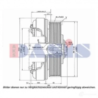 Шкив компрессора кондиционера AKS DASIS 851253n 1423287786 5 KEDS 4044455372554