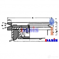 Шкив компрессора кондиционера AKS DASIS 878970 4044455370444 850220n Q K9RZ