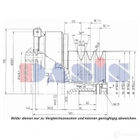 Шкив компрессора кондиционера AKS DASIS QRNZ ON2 851219n 1423287767 4044455372240