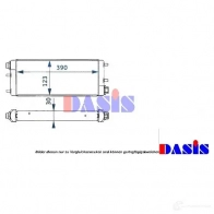 Масляный радиатор двигателя AKS DASIS 4044455283348 DT FEHJU 869204 126260n