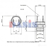 Датчик температуры охлаждающей жидкости AKS DASIS J2 MWBS 751042n 1424374480 4044455757436 - Изображение 2
