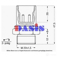 Датчик вентилятора радиатора AKS DASIS PUB PHVU 752010n 1423287108 4044455704157