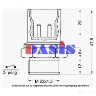 Датчик вентилятора радиатора AKS DASIS 4044455700944 Q3 6D7M 751606n 1423287054