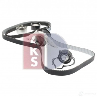 Комплект ремня грм с водяным насосом AKS DASIS 570337n 9R7H F0 1437273385 - Изображение 12