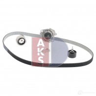 Комплект ремня грм с водяным насосом AKS DASIS 1437273813 KFFY 0PW 570344n - Изображение 2