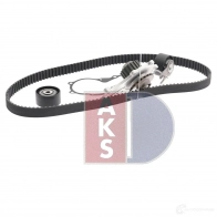 Комплект ремня грм с водяным насосом AKS DASIS YLO HZ 1437273388 570267n - Изображение 8