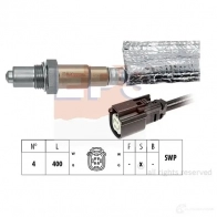 Лямбда зонд, кислородный датчик EPS FACET 10.8379 1194427884 1998379 KW 498 379