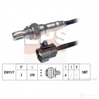 Лямбда зонд, кислородный датчик EPS 1997912 3299449 FACET 10.7912 KW 497 912
