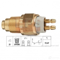 Датчик вентилятора радиатора EPS 1850125 FACET 7.5125 KW 550 125 3296380