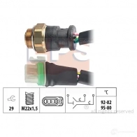 Датчик вентилятора радиатора EPS 1850656 FACET 7.5656 3296514 KW 550 656