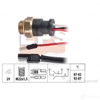 Датчик вентилятора радиатора EPS 1850601 FACET 7.5601 3296469 KW 550 601