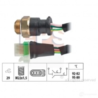 Датчик вентилятора радиатора EPS 3296484 KW 550 618 1850618 FACET 7.5618