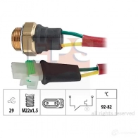 Датчик вентилятора радиатора EPS 3296381 1850127 KW 550 127 FACET 7.5127
