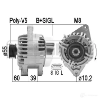 Генератор ERA 209443A Toyota Avensis (T220) 1 Хэтчбек 3GTO 5XX