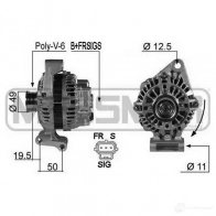 Генератор ERA Ford Fusion 1 (CBK, JU) Хэтчбек 1.6 100 л.с. 2002 – 2008 210367A SXZ W9