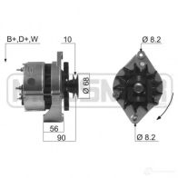 Генератор ERA 5I9BPQ U 210619A Opel Astra (F) 1 Универсал 1.6 i (F08. C05) 71 л.с. 1993 – 1996
