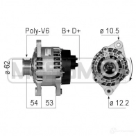 Генератор ERA Fiat Stilo (192) 1 2001 – 2010 YTSZ1G 7 210759A