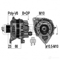 Генератор ERA IK 1QVQV 209357A Mazda 3 (BK) 1 Седан 1.6 105 л.с. 2004 – 2009