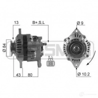 Генератор ERA QMH 14T Nissan Primera (P11) 2 Хэтчбек 2.0 TD 90 л.с. 1996 – 2002 210561A