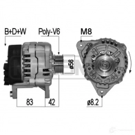 Генератор ERA 209102A Ford Mondeo 1 (FD, GBP) Хэтчбек 1.8 i 16V 115 л.с. 1993 – 1996 8J WW8