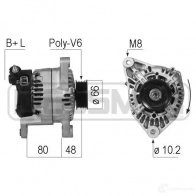 Генератор ERA DOH LX 210709A Nissan Primera (WP11) 2 Универсал 2.0 16V 140 л.с. 1999 – 2001