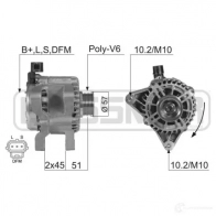 Генератор ERA 210360A XV1ANP 7 Ford Fusion