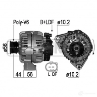 Генератор ERA T 1ZEFIQ Mercedes C-Class (S202) 1 Универсал 2.0 C 180 T (2081) 129 л.с. 2000 – 2001 209103A