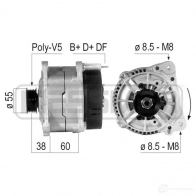 Генератор ERA 788CI F 210726A Audi A6 (C5) 2 Универсал 1.9 Tdi 110 л.с. 1998 – 2001