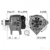 Генератор ERA 210472A CN5J BC Renault Laguna (BG) 2 Хэтчбек 2.0 16V (BG00. BG0K. BG0P. BG0W) 135 л.с. 2002 – 2007