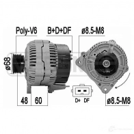 Генератор ERA GV23W KR Volvo V70 1 (875, 876) Универсал 2.4 Turbo AWD 265 л.с. 1999 – 2000 209064A