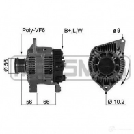 Генератор ERA Renault Megane (BA) 1 Хэтчбек 1.9 D 94 л.с. 1996 – 2001 210490A FI0 SL