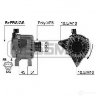 Генератор ERA Q BTQK Ford Fusion 210432A