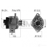 Генератор ERA 210665R Suzuki SX4 (EY, GY) 1 Хэтчбек 1.9 DDiS 4x4 (RW 419D) 120 л.с. 2006 – 2024 Q QVD6HX