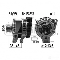 Генератор ERA 209291A JVNVJ B Land Rover Range Rover 3 (L322) Внедорожник 4.4 4x4 299 л.с. 2004 – 2012