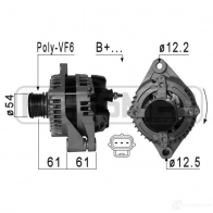 Генератор ERA Fiat Freemont (345) 1 Кроссовер 2.0 JTD 140 л.с. 2011 – 2024 209002 T WWU4