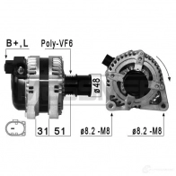 Генератор ERA Ford Focus 3 (CB8) Хэтчбек 1.0 EcoBoost 140 л.с. 2017 – 2024 0SU2 YVD 210872