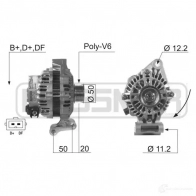 Генератор ERA Z2 WK6HA 210448 Ford Focus 1 Хэтчбек 1.6 16V Flexifuel 102 л.с. 2002 – 2004