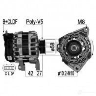 Генератор ERA Kia Picanto (TA) 2 Хэтчбек 1.0 LPG 67 л.с. 2013 – 2025 209125 QC 3YJAJ