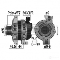 Генератор ERA Honda CR-V 3 (RE) Кроссовер 2.2 i DTEC 4WD (RE6) 150 л.с. 2007 – 2025 98CWR 6P 209498A