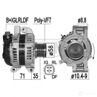 Генератор ERA 209517A Toyota RAV4 (XA40) 4 2012 – 2018 X7E8 U
