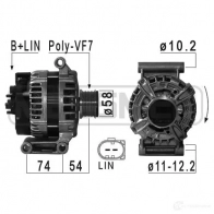 Генератор ERA Ford Ranger 6 (T6, TKE) Пикап 2.2 TDCi 150 л.с. 2011 – 2024 3ZKT 4L 209034