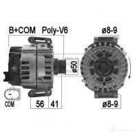 Генератор ERA Mercedes E-Class (C207) 4 Купе 3.5 E 300 (2055) 252 л.с. 2011 – 2024 M25KBZ 8 209174