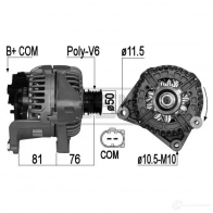 Генератор ERA 209070 Bmw 3 (E46) 4 Седан 3.0 330 i 228 л.с. 2001 – 2005 TLZAQ 4