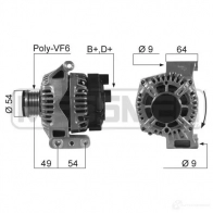 Генератор ERA Fiat Doblo (263) 2 Фургон 210550A A7U VBX5