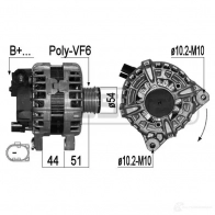 Генератор ERA 209301 Land Rover Discovery Sport 1 (L550) Внедорожник 2.2 D 4x4 150 л.с. 2014 – 2024 O4T VL46