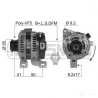 Генератор ERA ED5 7H 210403A Ford Focus 2 Хэтчбек 2.5 RS 305 л.с. 2009 – 2011