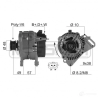 Генератор ERA JD R0LSS 210030R Volkswagen Passat (B3-B4) 2 Седан 1.9 D 68 л.с. 1989 – 1993