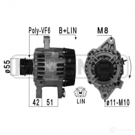 Генератор ERA X2 E6CM Toyota Auris (E180) 2 Универсал 1.6 (ZRE185) 132 л.с. 2013 – 2024 210967