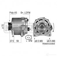 Генератор ERA 210787 QGECB Z3 Audi A8 (D3) 2 Седан 5.2 S8 Quattro 450 л.с. 2006 – 2010